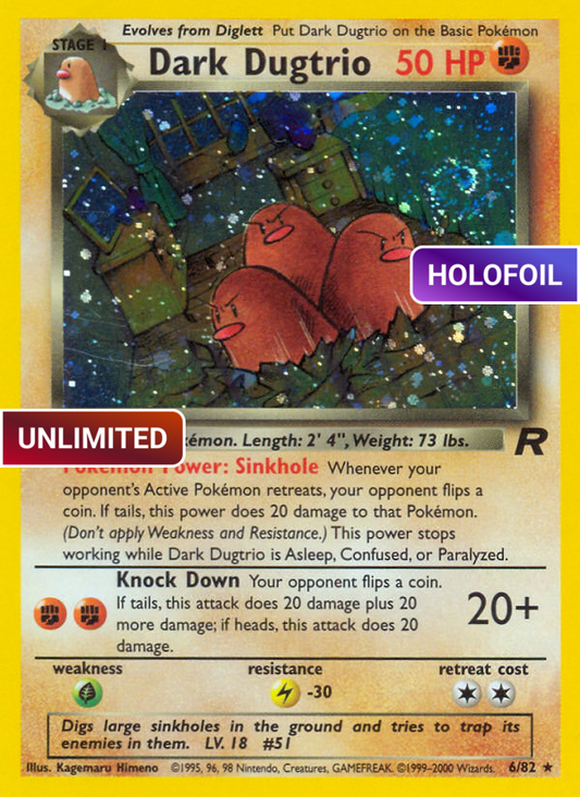 Dark Dugtrio (6) (TR) #06 [EN/UH]