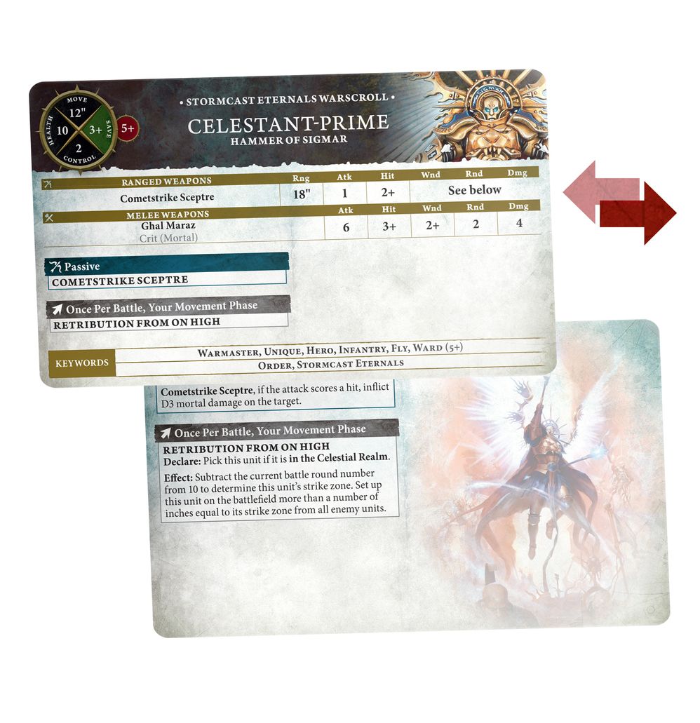 Warhammer Age of Sigmar Warscroll Cards: Stormcast Eternals