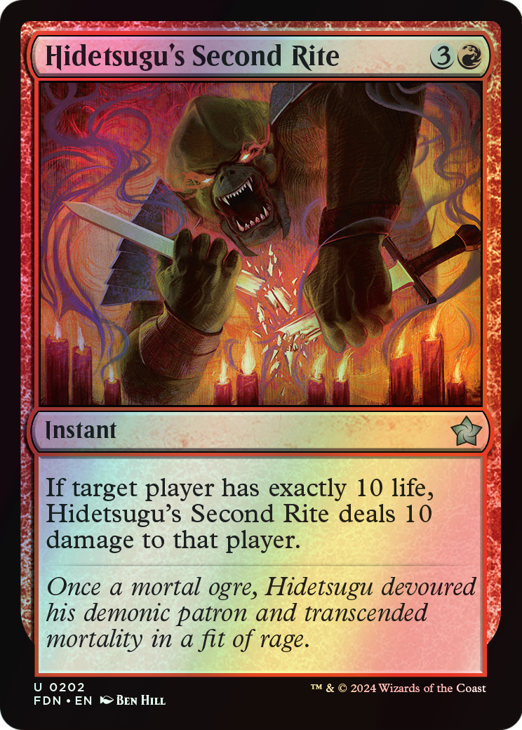 Hidetsugu's Second Rite (FDN) #202 [EN/F]