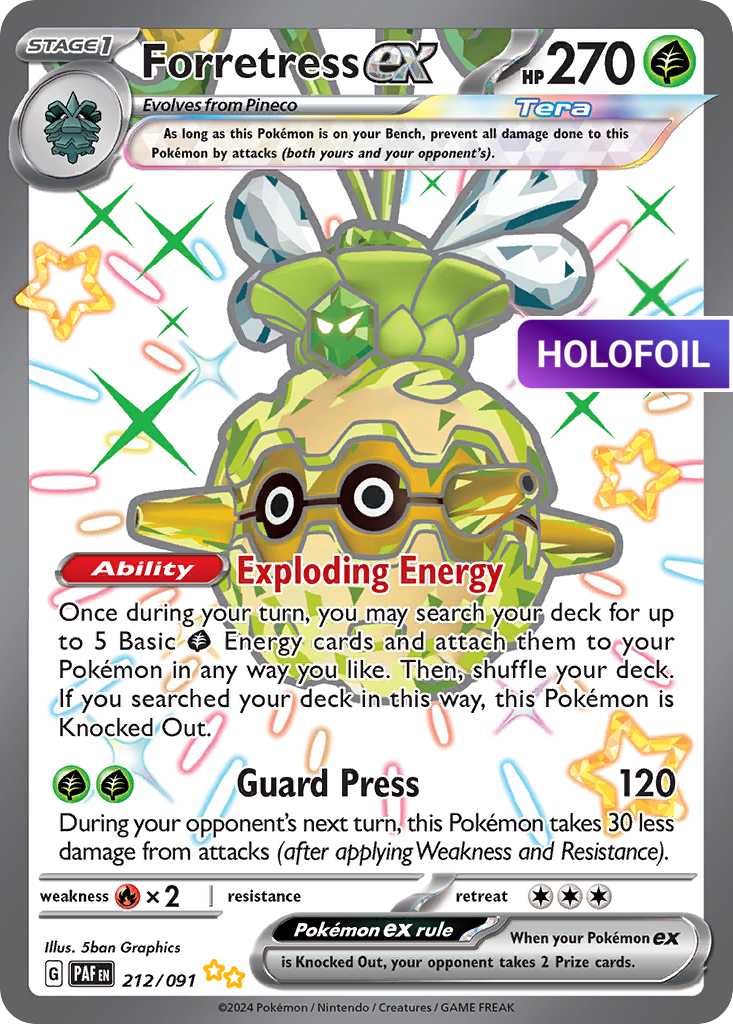 Forretress ex - 212/091 (PAF) #212 [EN/H]