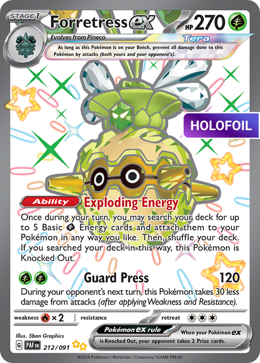 Forretress ex - 212/091 (PAF) #212 [EN/H]