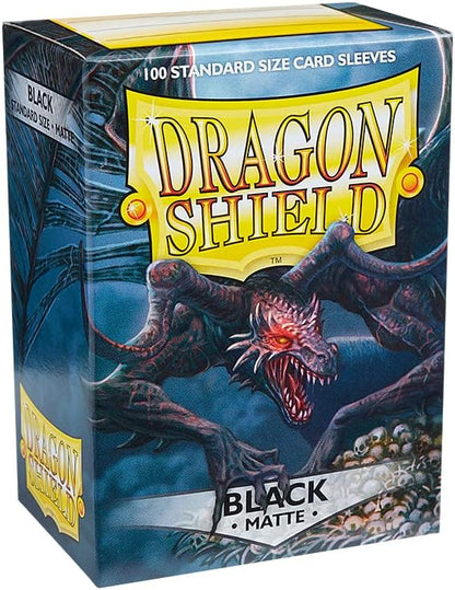 Dragon Shield Matte Sleeves - Black (100-Pack)