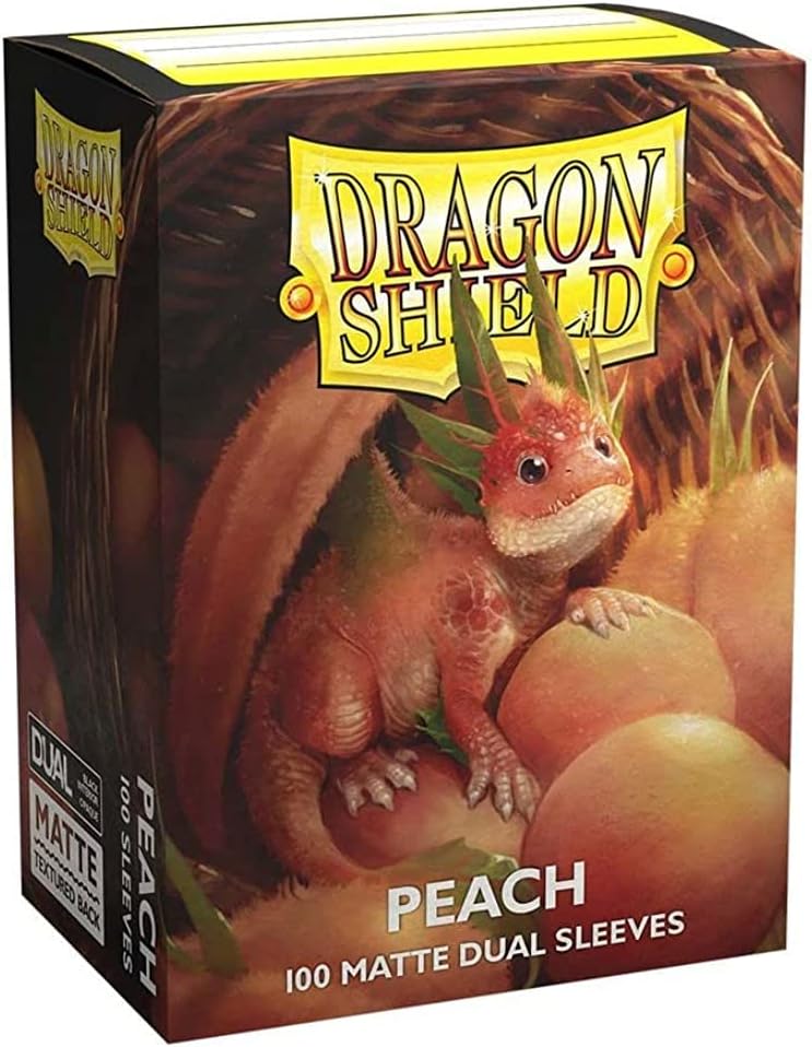 Dragon Shield Dual Matte Standard Sleeves - Peach (100-Pack)