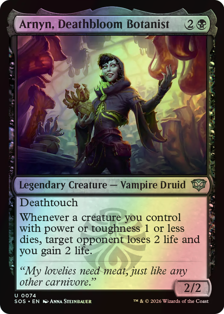 Arnyn, Deathbloom Botanist (SOS) #74 [EN/F]