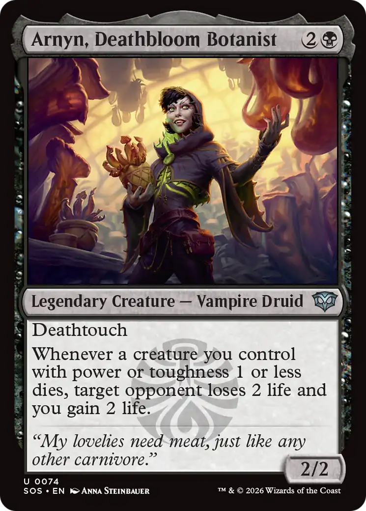 Arnyn, Deathbloom Botanist (SOS) #74 [EN/N]