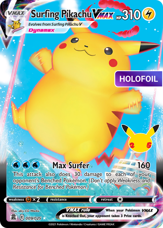 Surfing Pikachu VMAX (CEL) #009 [EN/H] s/o