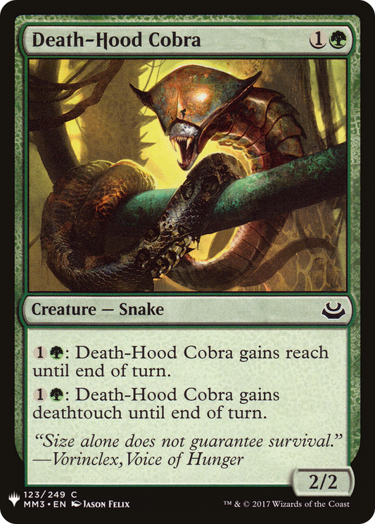Death-Hood Cobra (PLST) #MM3-123 [EN/N]