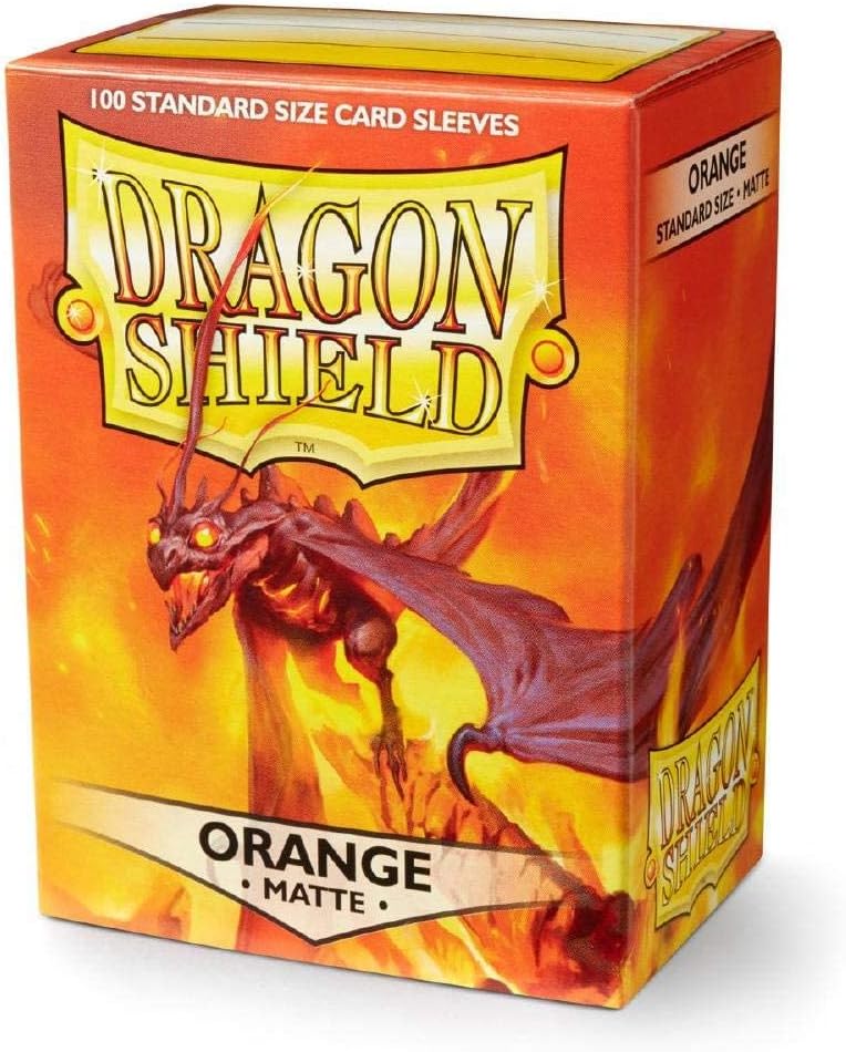 Dragon Shield Matte Sleeves - Orange (100-Pack)