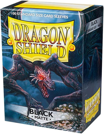 Dragon Shield Matte Sleeves - Black (100-Pack)