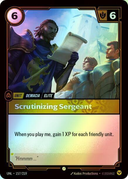 Scrutinizing Sergeant (UNL) #157 [EN/F]