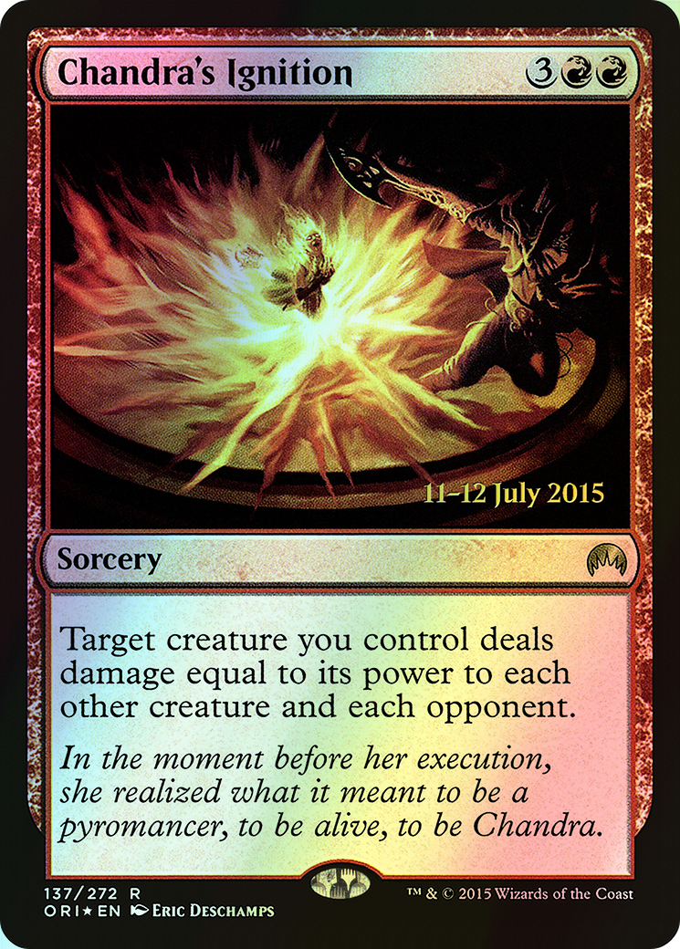 Chandra's Ignition (PORI) #137s [EN/F] s/o