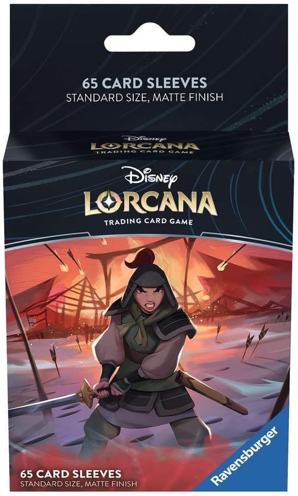 Lorcana TCG Card Sleeve Pack - Mulan – Soldier in Training (65 Sleeves)