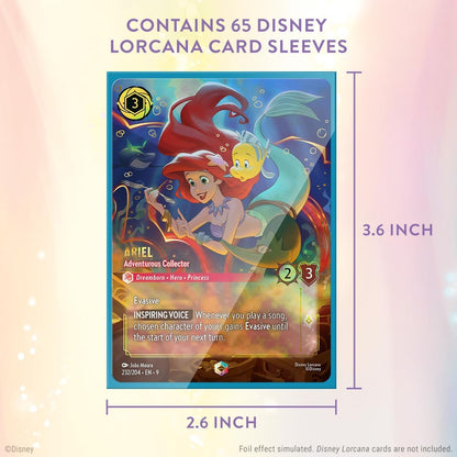 Lorcana TCG Card Sleeve Pack - Mulan: Considerate Diplomat (65 Sleeves)
