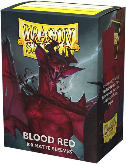 Dragon Shield Matte Sleeves - Blood Red (100-Pack)