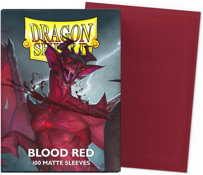 Dragon Shield Sleeves – Matte NonGlare Blood Red (100-Pack)