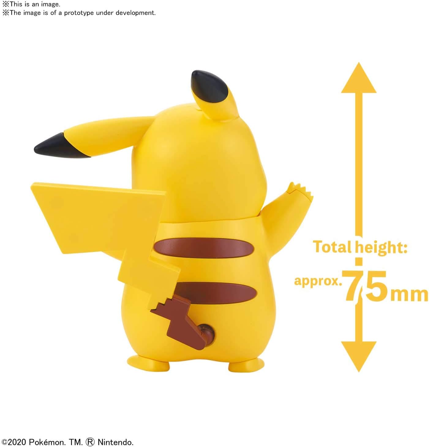 Pokemon Plamo Collection Quick!! 01 Pikachu Plastic Model Kit