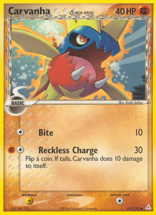 Carvanha (Delta Species) (HP) #61 [EN/N] s/o