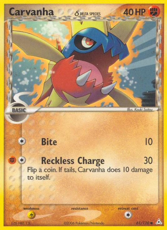 Carvanha (Delta Species) (HP) #61 [EN/N] s/o