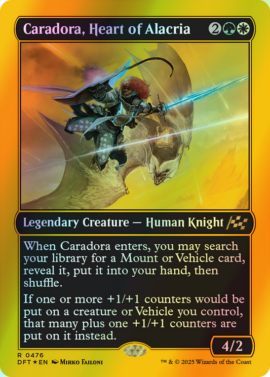 Caradora, Heart of Alacria - Firstplace Foil (DFT) #476 [EN/F] s/o