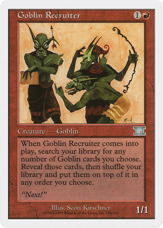 Goblin Recruiter (6ED) #186 [EN/N] s/o