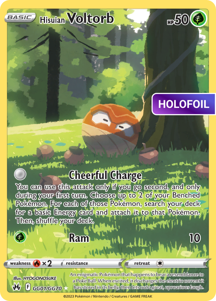 Hisuian Voltorb (CRZ:GG) #GG01 [EN/H] s/o