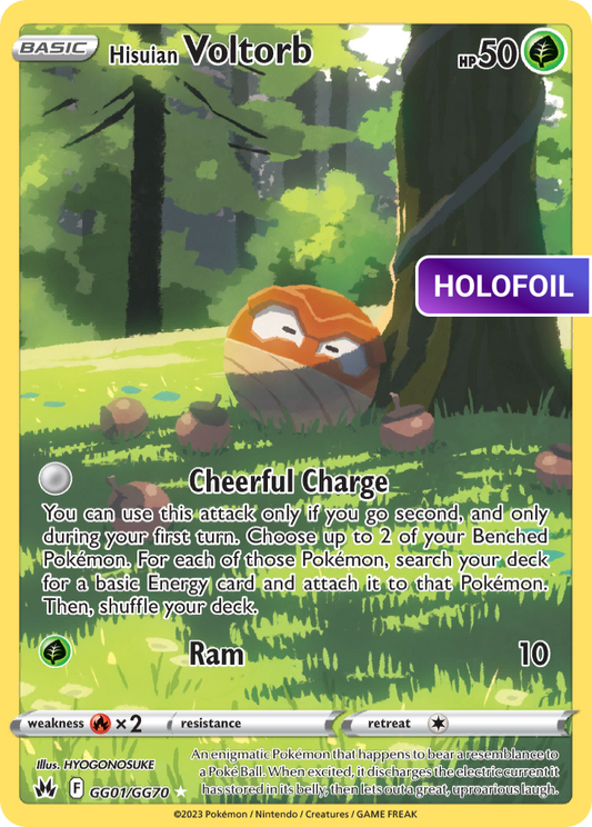 Hisuian Voltorb (CRZ:GG) #GG01 [EN/H] s/o