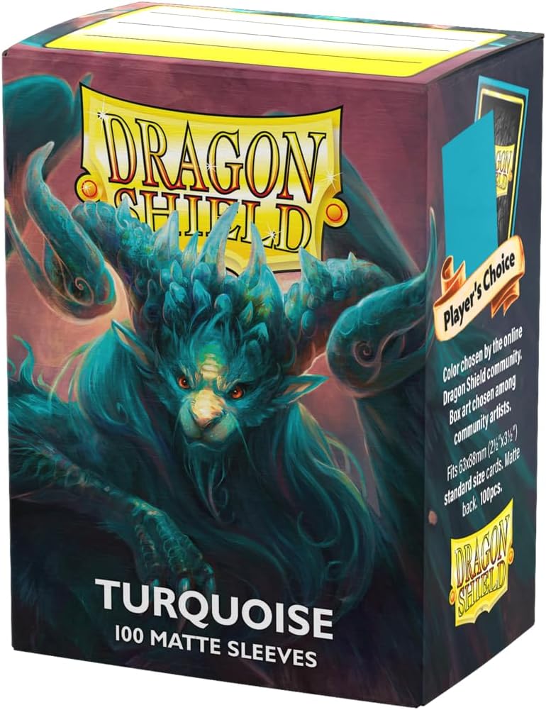 Dragon Shield Matte Sleeves - Turquoise (100-Pack)