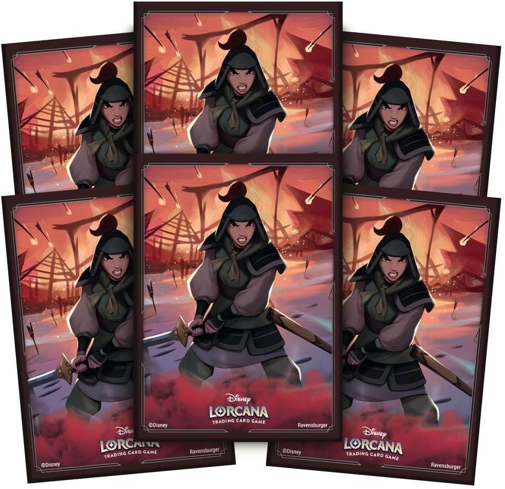 Lorcana TCG Card Sleeve Pack - Mulan – Soldier in Training (65 Sleeves)