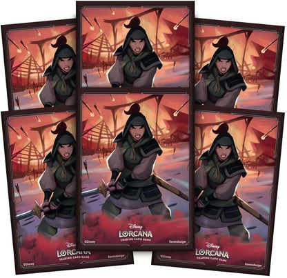 Lorcana TCG Card Sleeve Pack - Mulan – Soldier in Training (65 Sleeves)