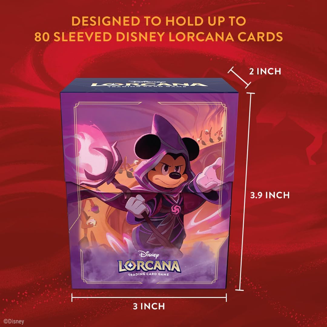 Lorcana TCG Deck Box: Mickey Mouse - Wayward Sorcerer (80 Cards)