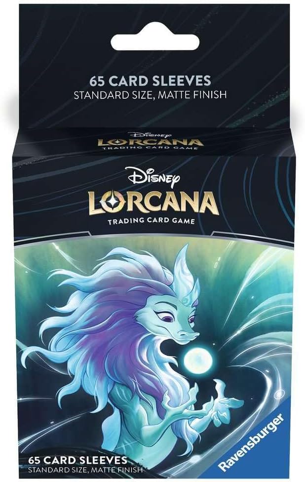Lorcana TCG Card Sleeve Pack - Sisu – Divine Water Dragon (65 Sleeves)