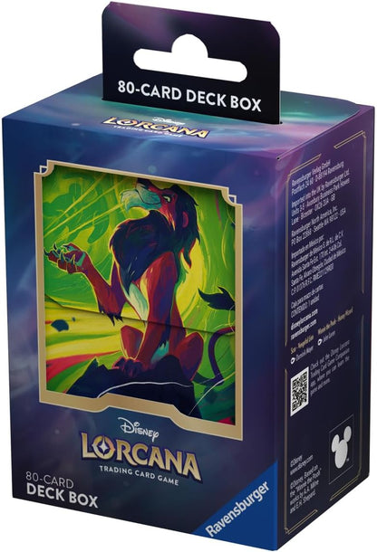 Lorcana TCG Deck Box: Scar – Vengeful Lion (80 Cards)