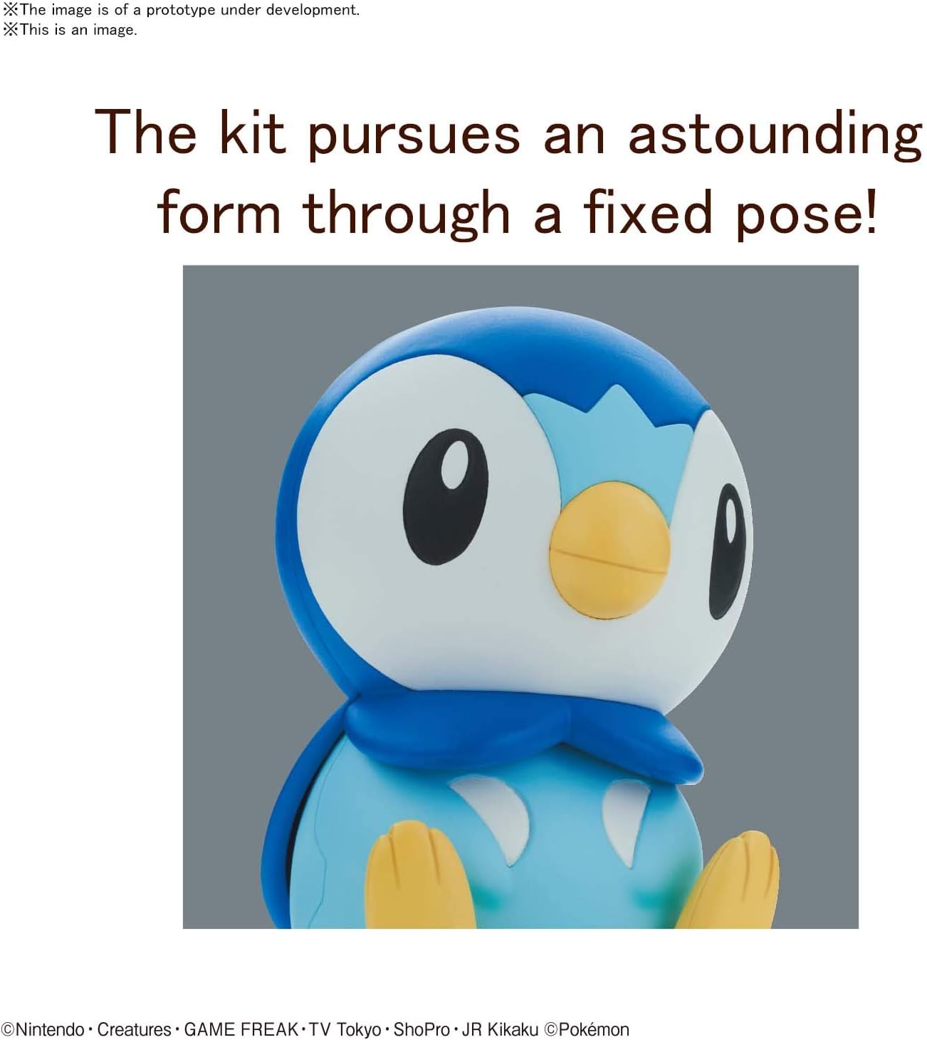 Pokemon Plamo Collection Quick!! 06 Piplup Plastic Model Kit