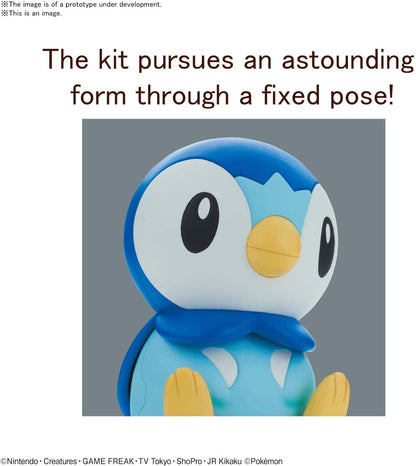 Pokemon Plamo Collection Quick!! 06 Piplup Plastic Model Kit