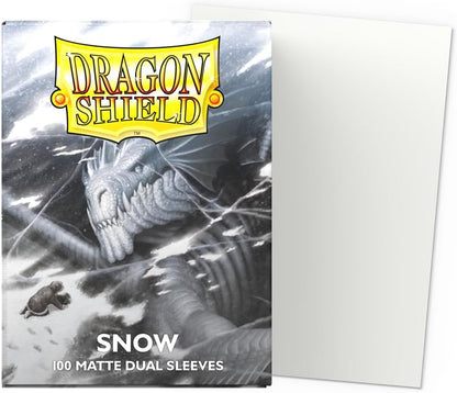 Dragon Shield Dual Matte Standard Sleeves - Snow (100-Pack)