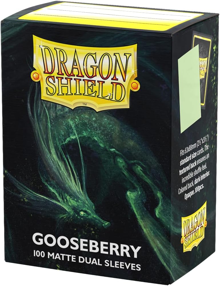 Dragon Shield Dual Matte Standard Sleeves - Gooseberry (100-Pack)
