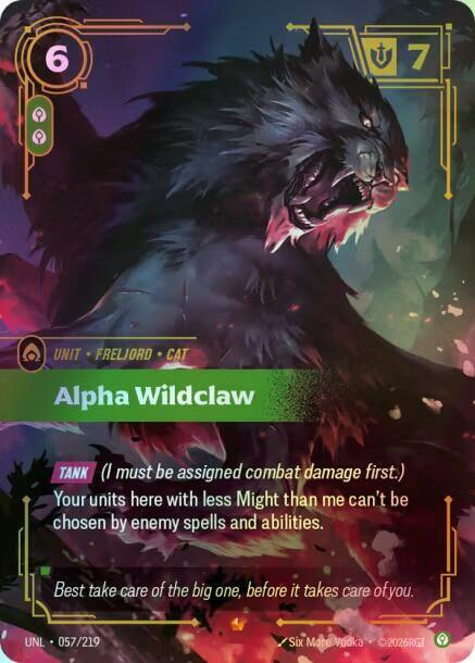 Alpha Wildclaw (UNL) #057 [EN/F] s/o