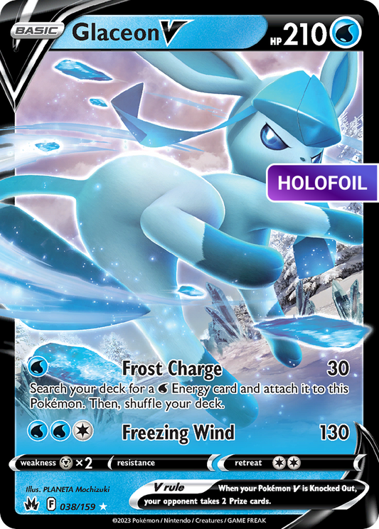 Glaceon V (CRZ) #038 [EN/H] s/o