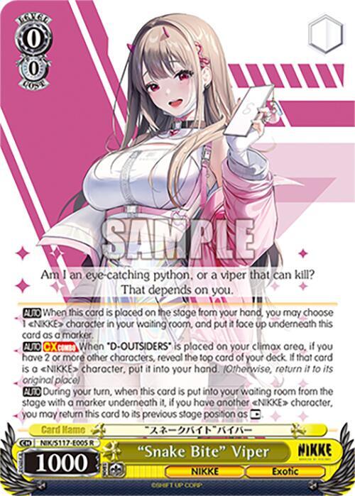 "Snake Bite" Viper (NIK) #NIK/S117-E005 [EN] s/o
