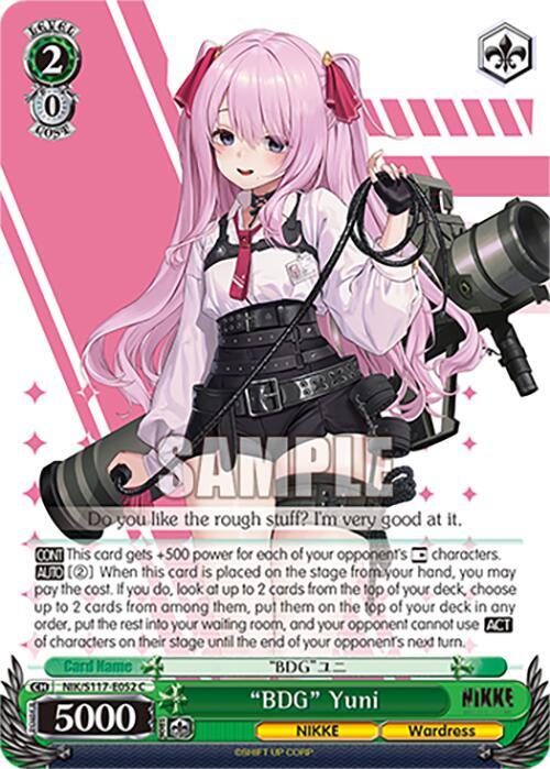 "BDG" Yuni (NIK) #NIK/S117-E052 [EN]