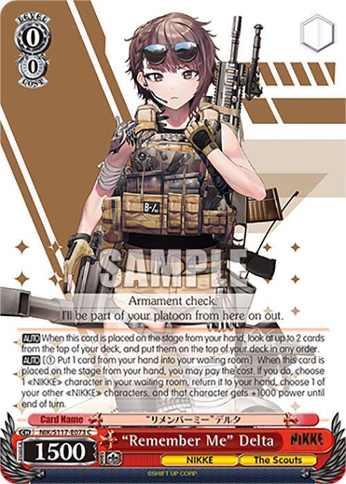 "Remember Me" Delta (NIK) #NIK/S117-E073 [EN]