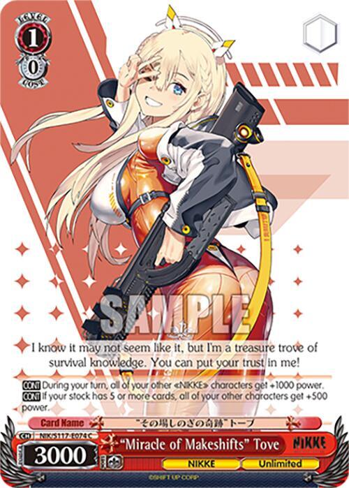 "Miracle of Makeshifts" Tove (NIK) #NIK/S117-E074 [EN]