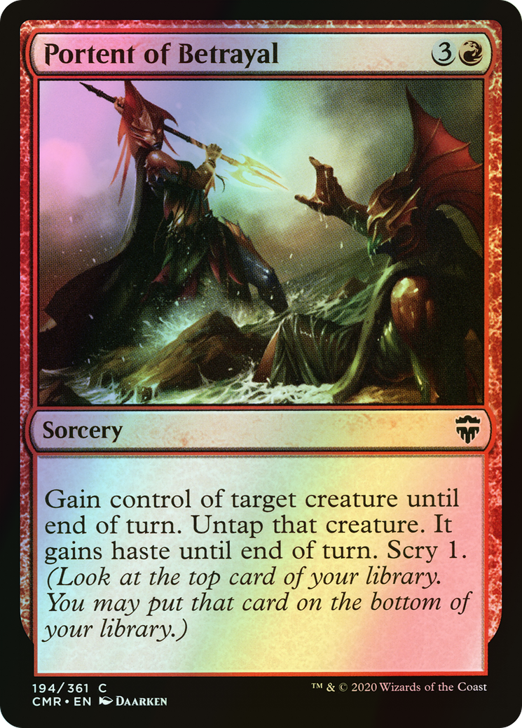 Portent of Betrayal (CMR) #194 [EN/F]