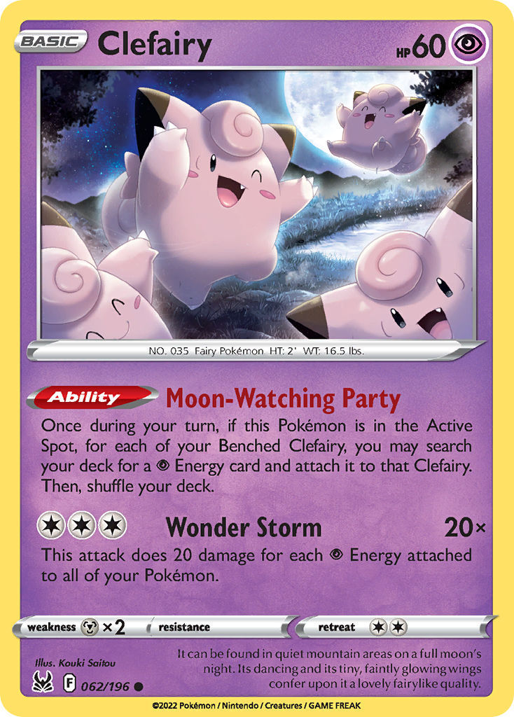 Clefairy (LOR) #062 [EN/N] s/o