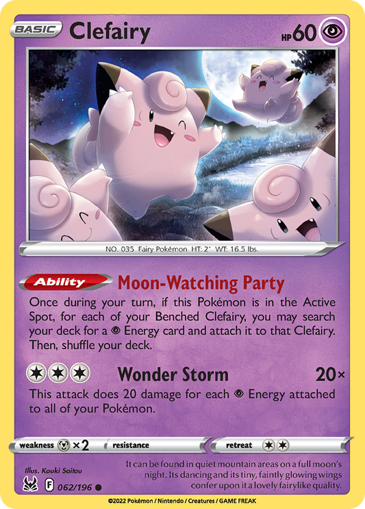 Clefairy (LOR) #062 [EN/N] s/o
