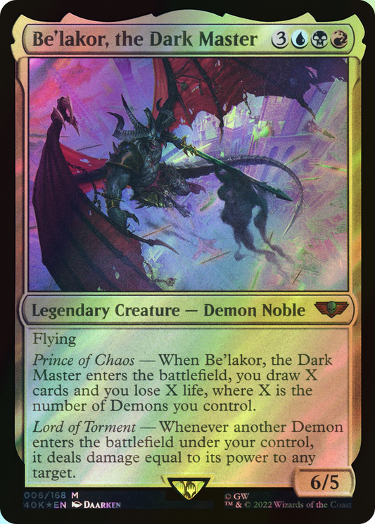 Be'lakor, the Dark Master - Surge Foil (40K) #6 [EN/F] s/o