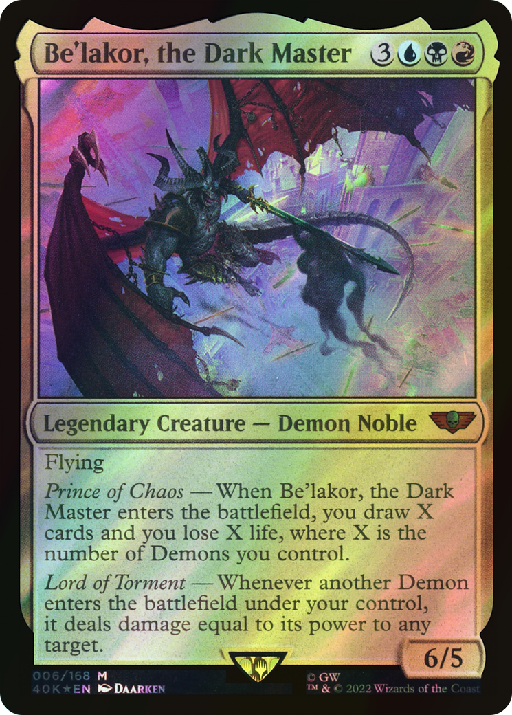 Be'lakor, the Dark Master - Surge Foil (40K) #6 [EN/F] s/o