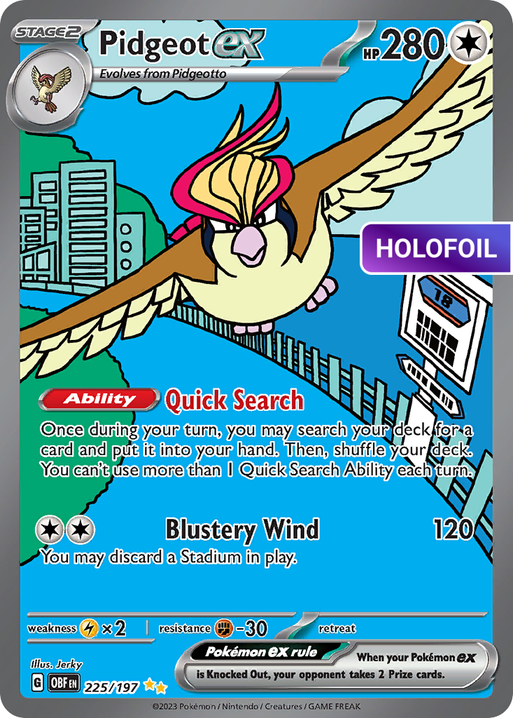 Pidgeot ex - 225/197 (OBF) #225 [EN/H]