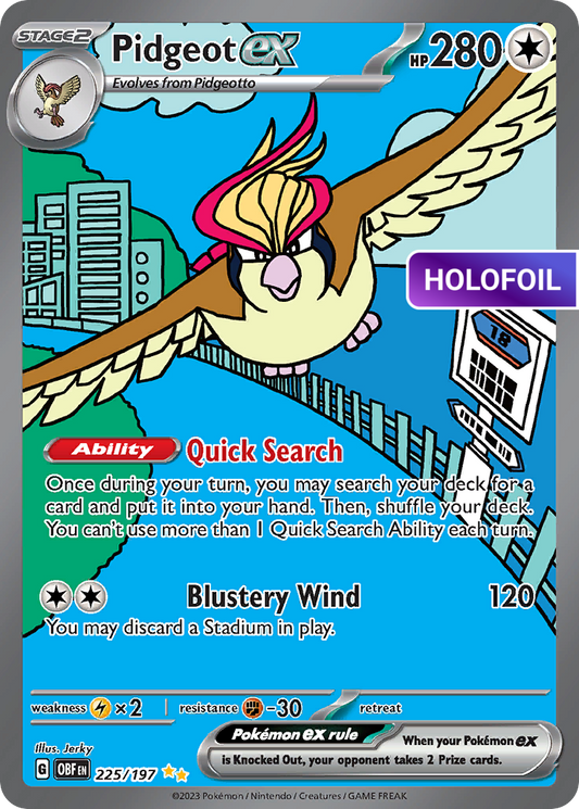 Pidgeot ex - 225/197 (OBF) #225 [EN/H]