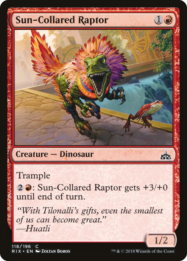 Sun-Collared Raptor (RIX) #118 [EN/N]